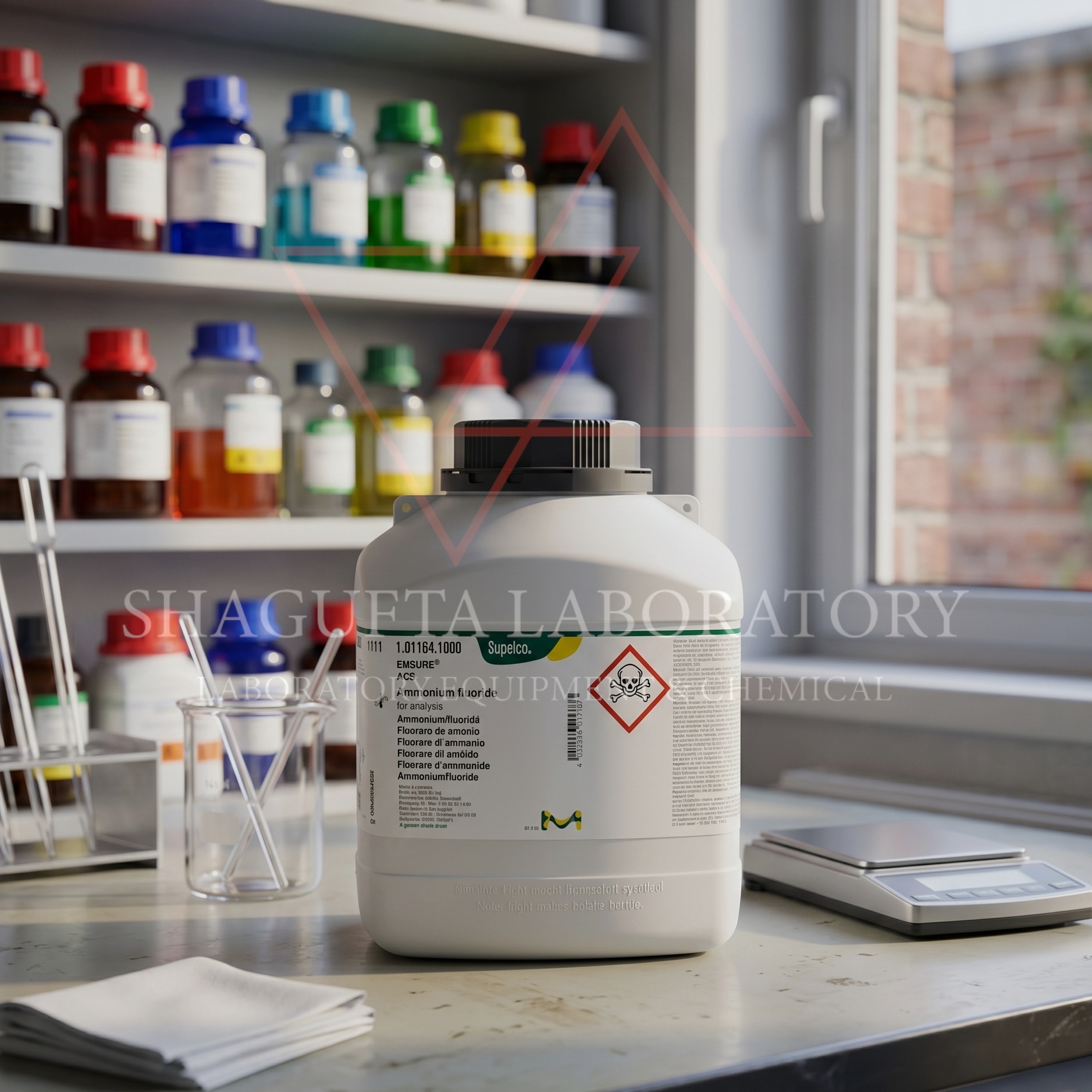 Ammonium Fluoride EMSURE® ACS Merck 101164 adalah bahan kimia laboratorium analytical grade berkualitas tinggi untuk kebutuhan analisis, penelitian, preparasi reagen, metal treatment, dan quality control industri. Produk original Merck dengan standar ACS untuk aplikasi laboratorium profesional dan institusi riset.