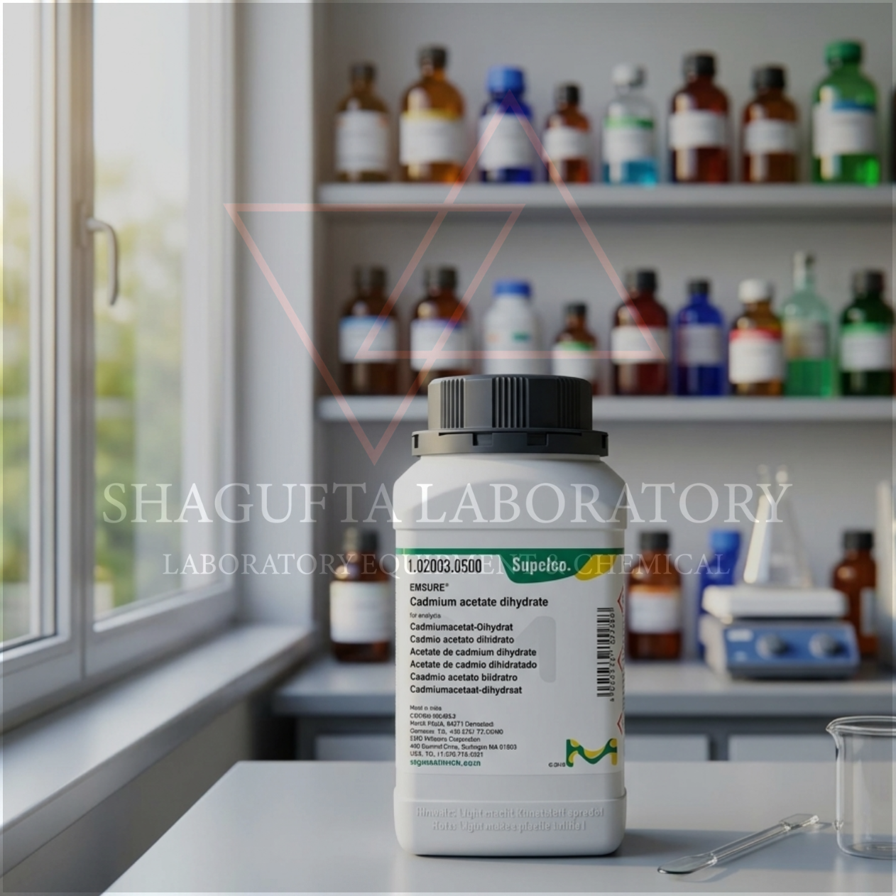 Cadmium Acetate Dihydrate EMSURE® Supelco Merck 102003.10GR – Reagen Kimia Analytical Grade (REPACK)