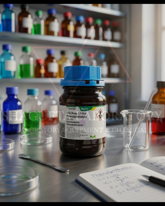 Phenolphthalein Indicator EMSURE® dari Merck merupakan indikator asam-basa berkualitas tinggi untuk kebutuhan titrasi, analisis kimia, quality control, pendidikan, dan penelitian laboratorium. Cocok digunakan pada laboratorium industri, universitas, farmasi, makanan, dan institusi riset profesional.
