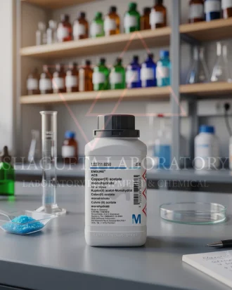 Copper(II) Acetate Monohydrate 250GR 102711 Grade EMSURE® ACS – Tembaga(II) Asetat Monohidrat / Cupric Acetate Monohydrate / Cu(CH₃COO)₂·H₂O | SHAGUFTA LABORATORY