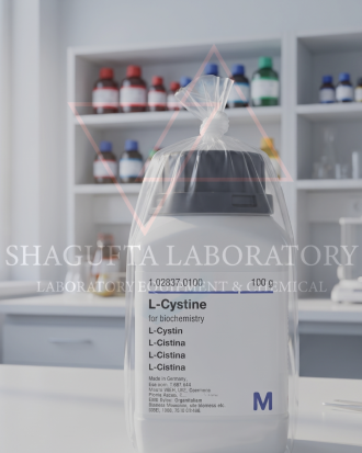 L-Cystine 100GR 102837 – L-Sistin Grade Laboratorium | Asam Amino untuk Penelitian | SHAGUFTA LABORATORY